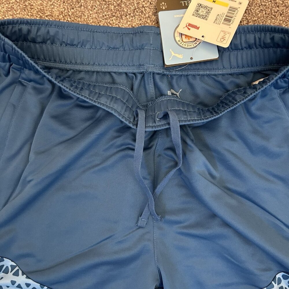 Puma Manchester City Men's Training Soccer Shorts Blue Size M - Medium - NWT $45 - Picture 5 of 16